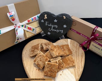 Handmade Biscoff Fudge Gift Box 200g - 800g | Sweet Treat | Handmade