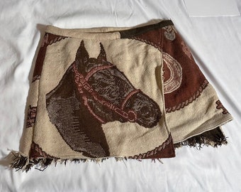 Horse Shoe Tapestry Blanket Skirt