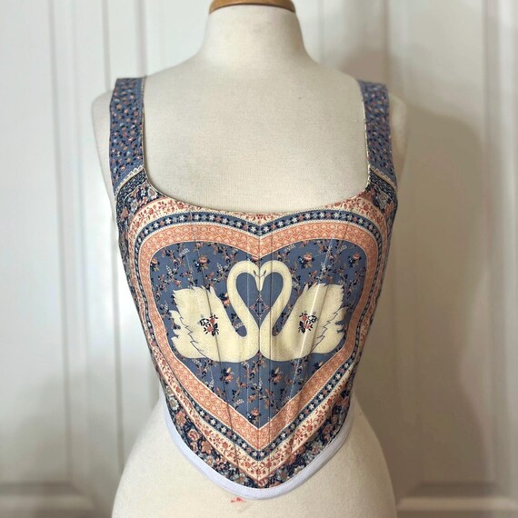 Swan Print Corset