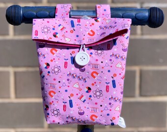 Sacoche de guidon de vélo/scooter Science pour enfants