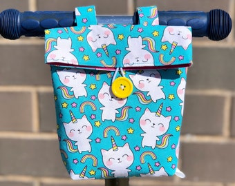 Cat Unicorn Bike/Scooter Handlebar Bag for Kids