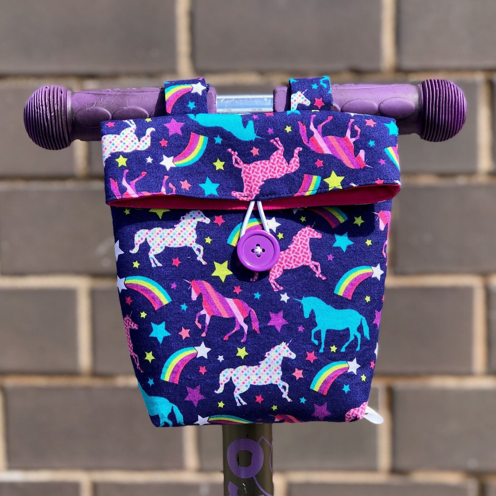 Unicorn Bike scooter Handlebar Bag For Kids Etsy