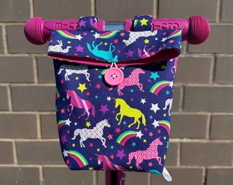 Unicorn Bike/Scooter Handlebar Bag for Kids