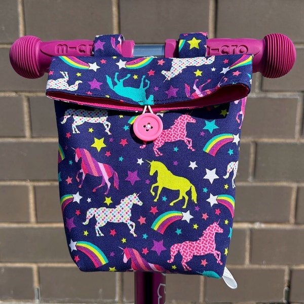 Purple Bike Handlebar Bag Etsy
