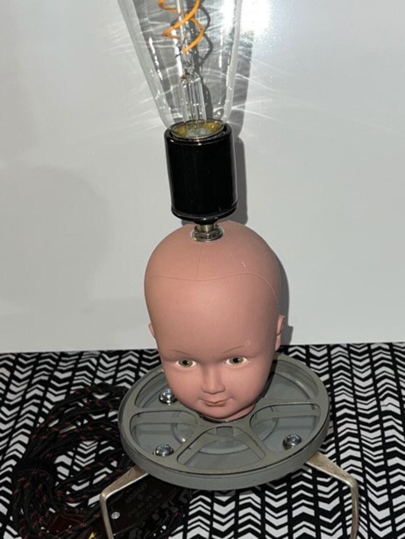 Tripod Doll Head Lamp Etsy