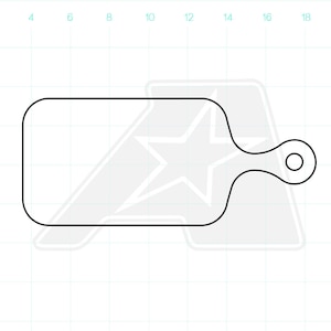 Cutting Board - Charcuterie Board - &quot;Basic&quot; Serving Board Acrylic Router Template