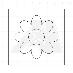 Flower Template - Router Template - Clear Acrylic Template - Acrylic Router Template