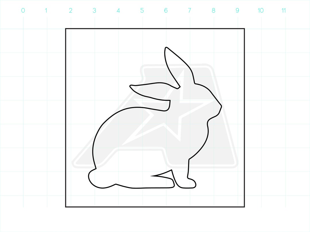 Bunny Template - Router Template - Clear Acrylic Template - Acrylic ...