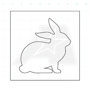 Bunny Template - Router Template - Clear Acrylic Template - Acrylic Router Template
