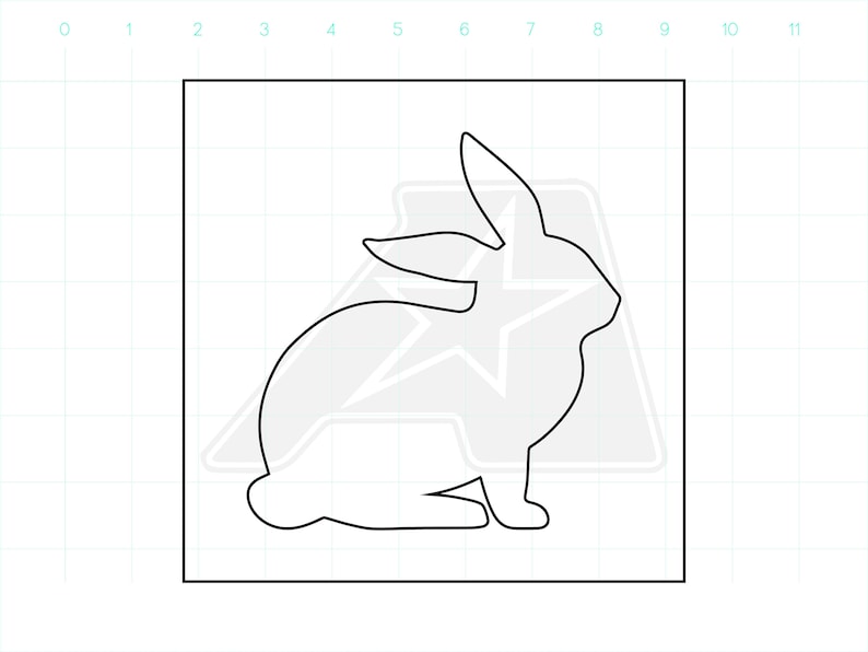 Bunny Template - Router Template - Clear Acrylic Template - Acrylic ...