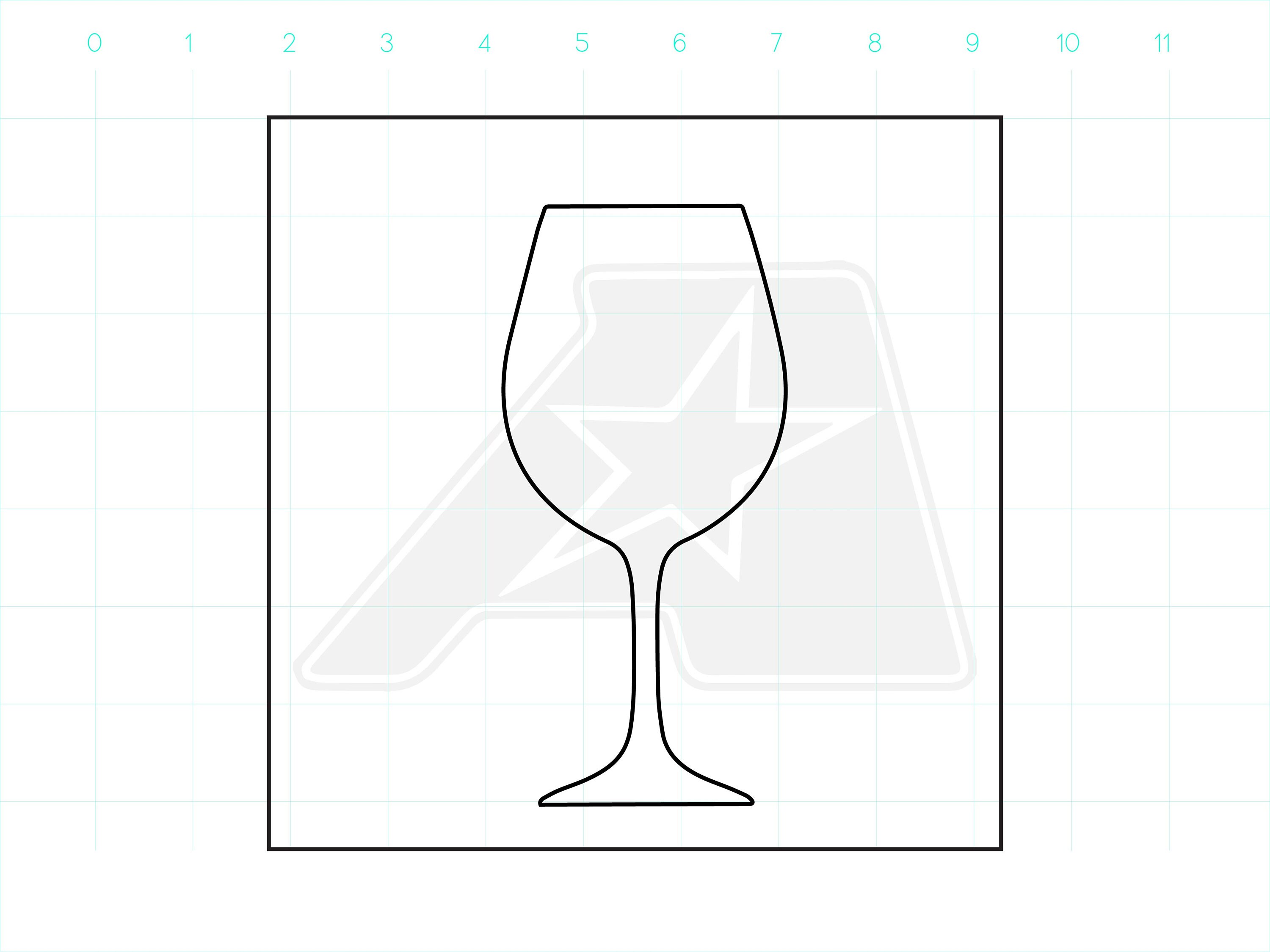 Wine Glass Template Router Template Clear Acrylic Template Wine Glass Template Router Template Clear Acrylic Template