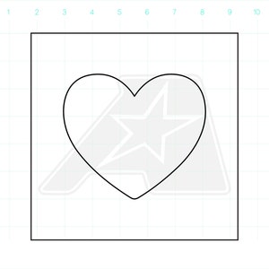 Heart Template - Router Template - Clear Acrylic Template - Acrylic Router Template