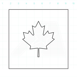 Maple Leaf Template - Router Template - Clear Acrylic Template - Acrylic Router Template