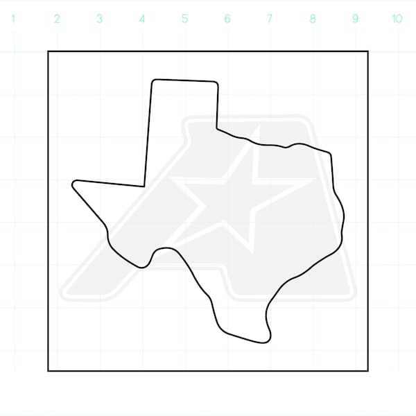 Texas Router Template - Etsy
