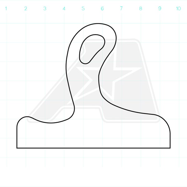 Acrylic Cutting Board Handle Template Etsy