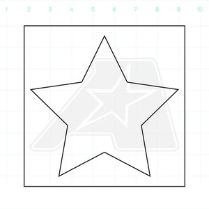 Star Template - Router Template - Clear Acrylic Template - Acrylic Router Template