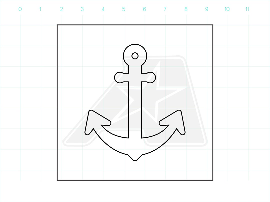 Anchor Template Router Template Clear Acrylic Template Acrylic Router