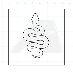 Snake Template - Router Template - Clear Acrylic Template - Acrylic Router Template