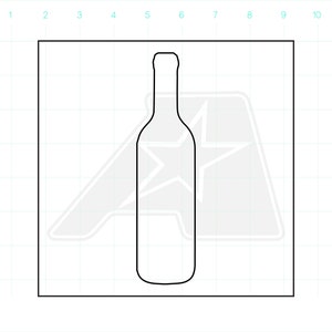 Wine Bottle Template - Router Template - Clear Acrylic Template - Acrylic Router Template