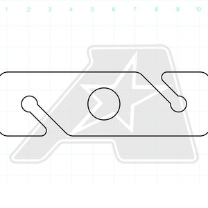 Wine Caddy - Router Template - Clear Acrylic Template - Acrylic Router Template