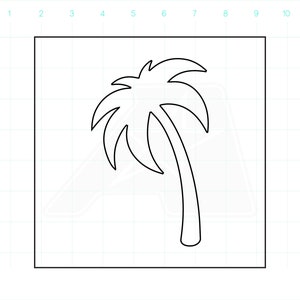 Palm Tree Template - Router Template - Clear Acrylic Template - Acrylic Router Template