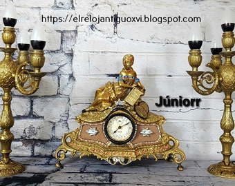 Antique bronze Clock JAZ Paris