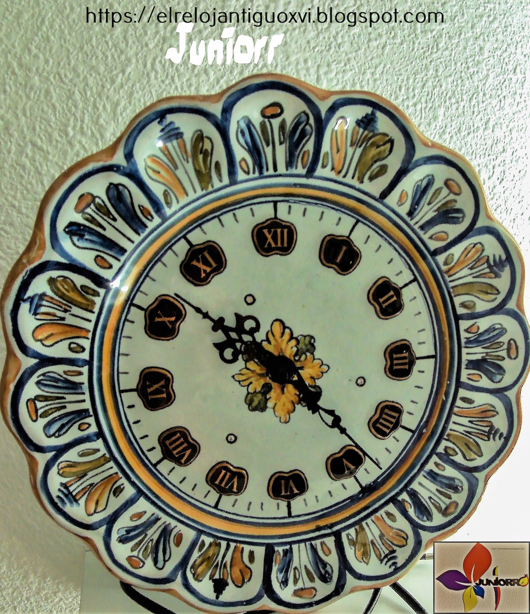 Antique Clock Ceramic Plate - Etsy