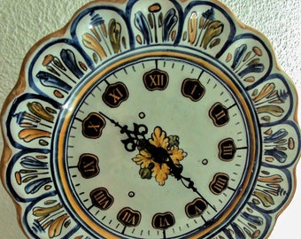 Antique Clock ceramic plate