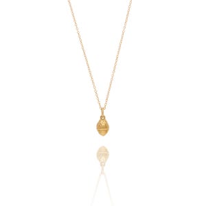 18ct Gold Vermeil Acorn Pendant Necklace,  Nature Lover Gift, Handmade In The UK