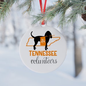 Tennessee Volunteers Smokey Christmas Ornament | Sports Lover Gift | Vols Fan Gift | Holiday Tree Decoration