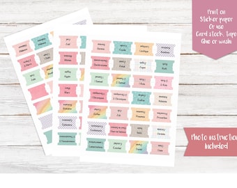 JW French Printable Bible Tabs | Digital Instant Download