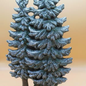 Slim Christmas Tree, Ceramic Hand Painted with Acrylic