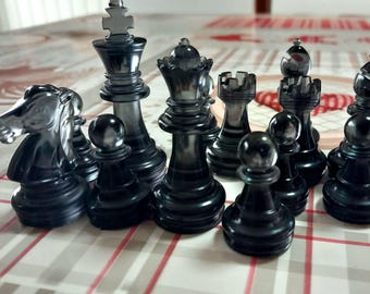Set of Chess Team custom colors made of epoxy resin