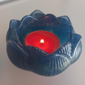 Lotus Candle Holder made of epoxy resin Custom colors