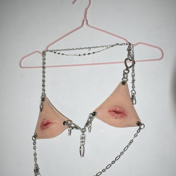 Lips Bikini Top Made to order | lipBikini | Handmade | Silicone Art Piece