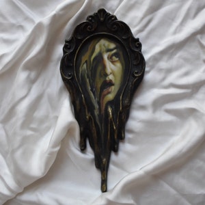 Liquid painting l Handmade frame l Vintage Art| last day of Pompeii | made to order