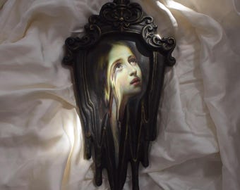 Made to order |Unique Liquid Painting l Handmade frame l Contemporary Art