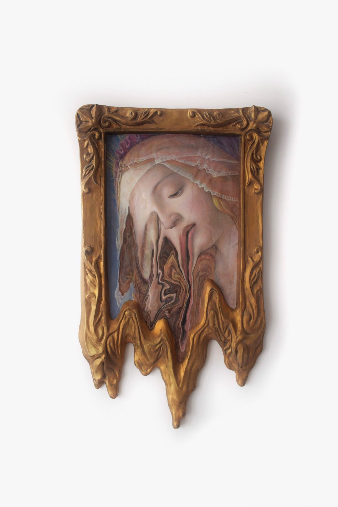 Unique Squared Liquid Frame Custom Painting Contemporary Etsy