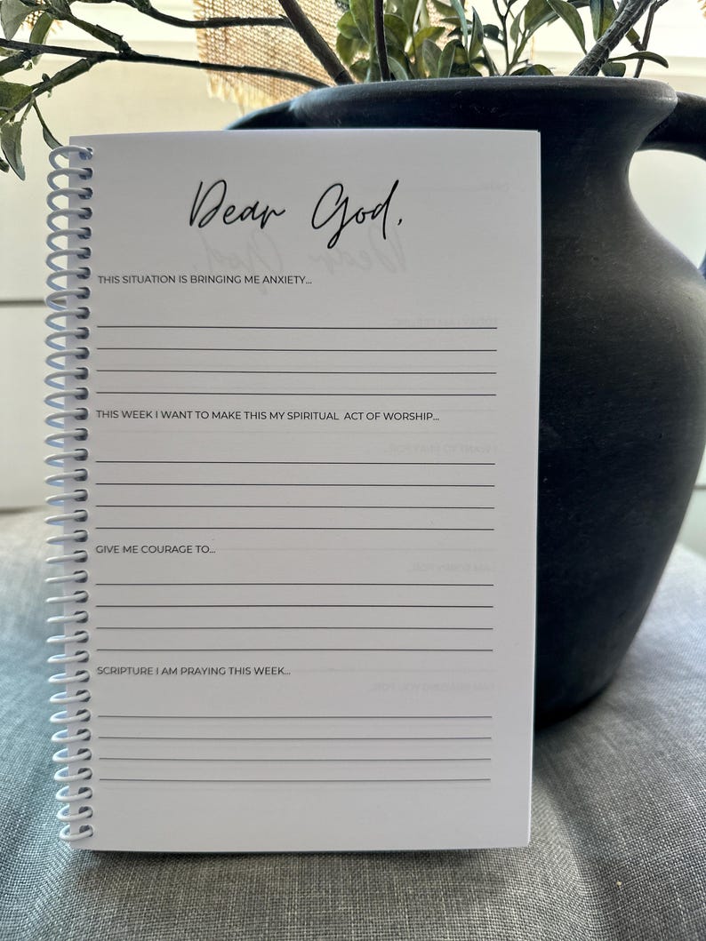Guided Prayer Journal: Floral Spiral Notebook for Women - Etsy