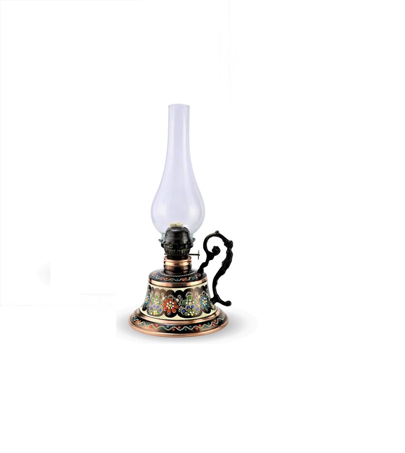Copper Oil Lamp I Oil Lamp I Decorative Oil Lamp, Copper Oil Lantern I