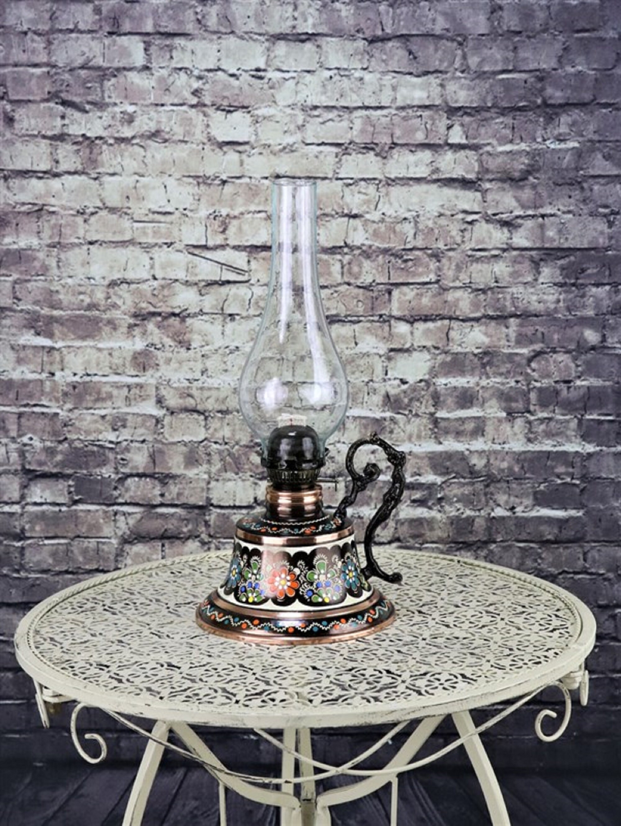 Copper Oil Lamp I Oil Lamp I Decorative Oil Lamp Copper Oil - Etsy