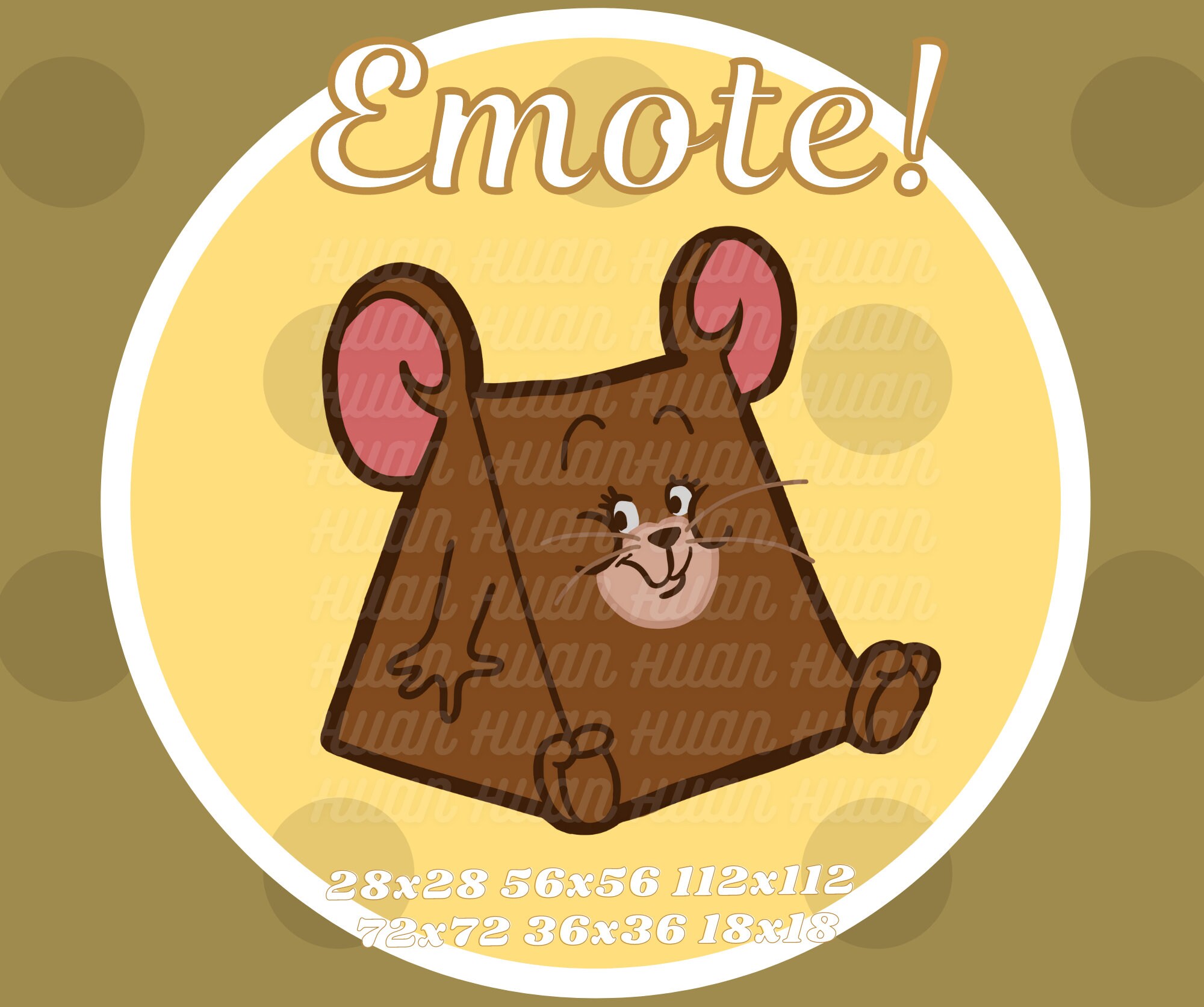 Triangle Jerry Emote Sub Badge Twitch Discord Etsy