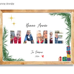 Personalized poster Happy New Year Grandma / Merry Christmas