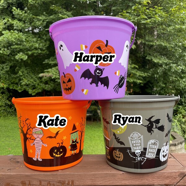 Halloween Bucket Etsy
