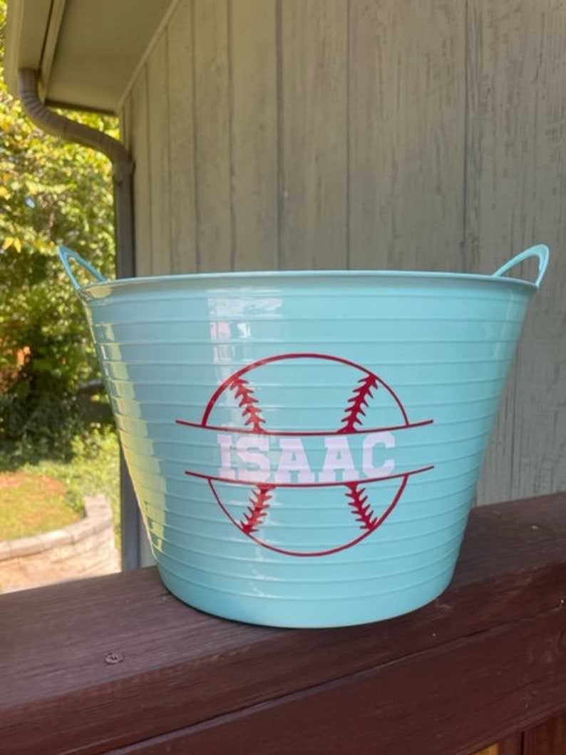 Baseball Team Dugout Buckets Team Buckets Baseball Etsy