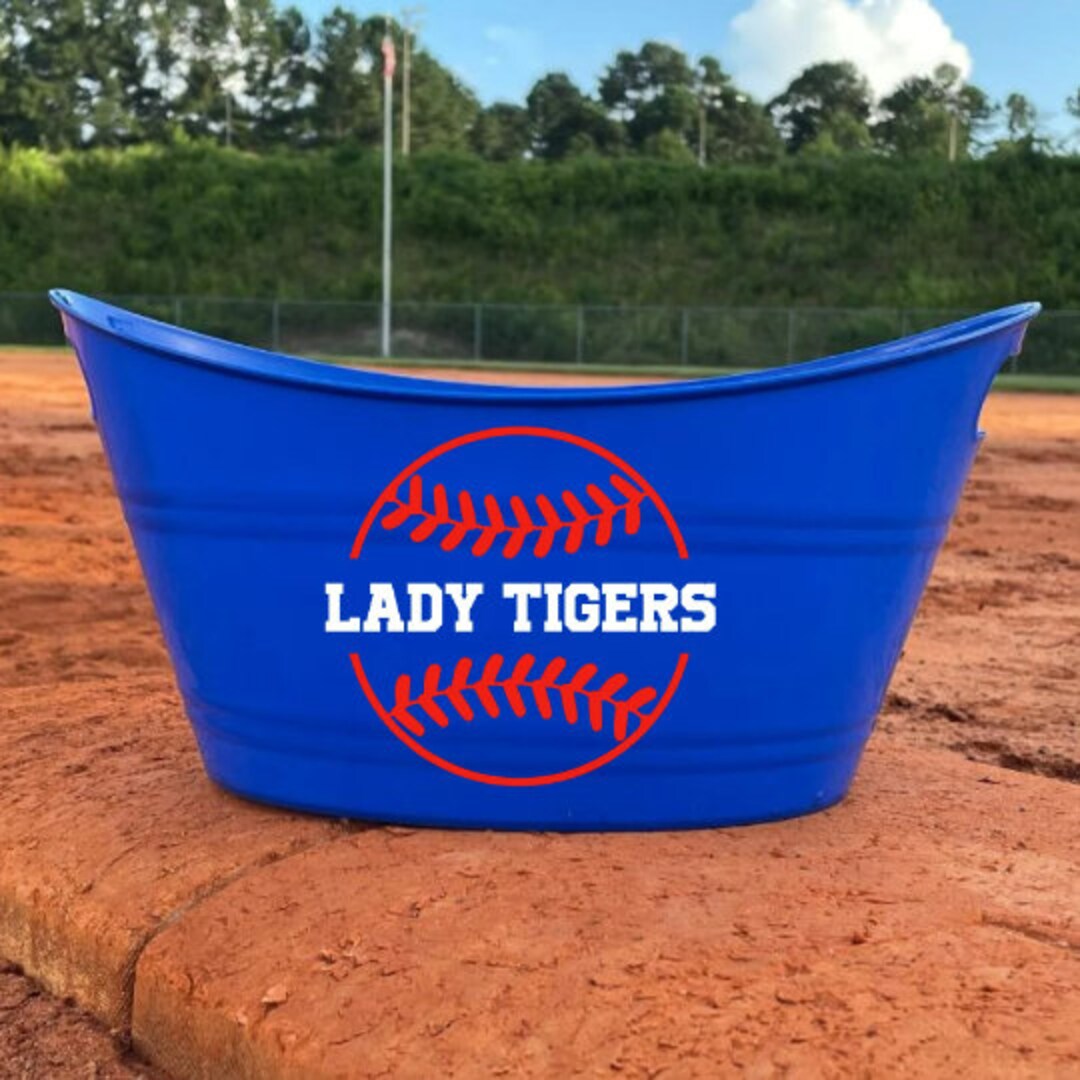Softball Team Dugout Buckets Team Buckets Softball Etsy