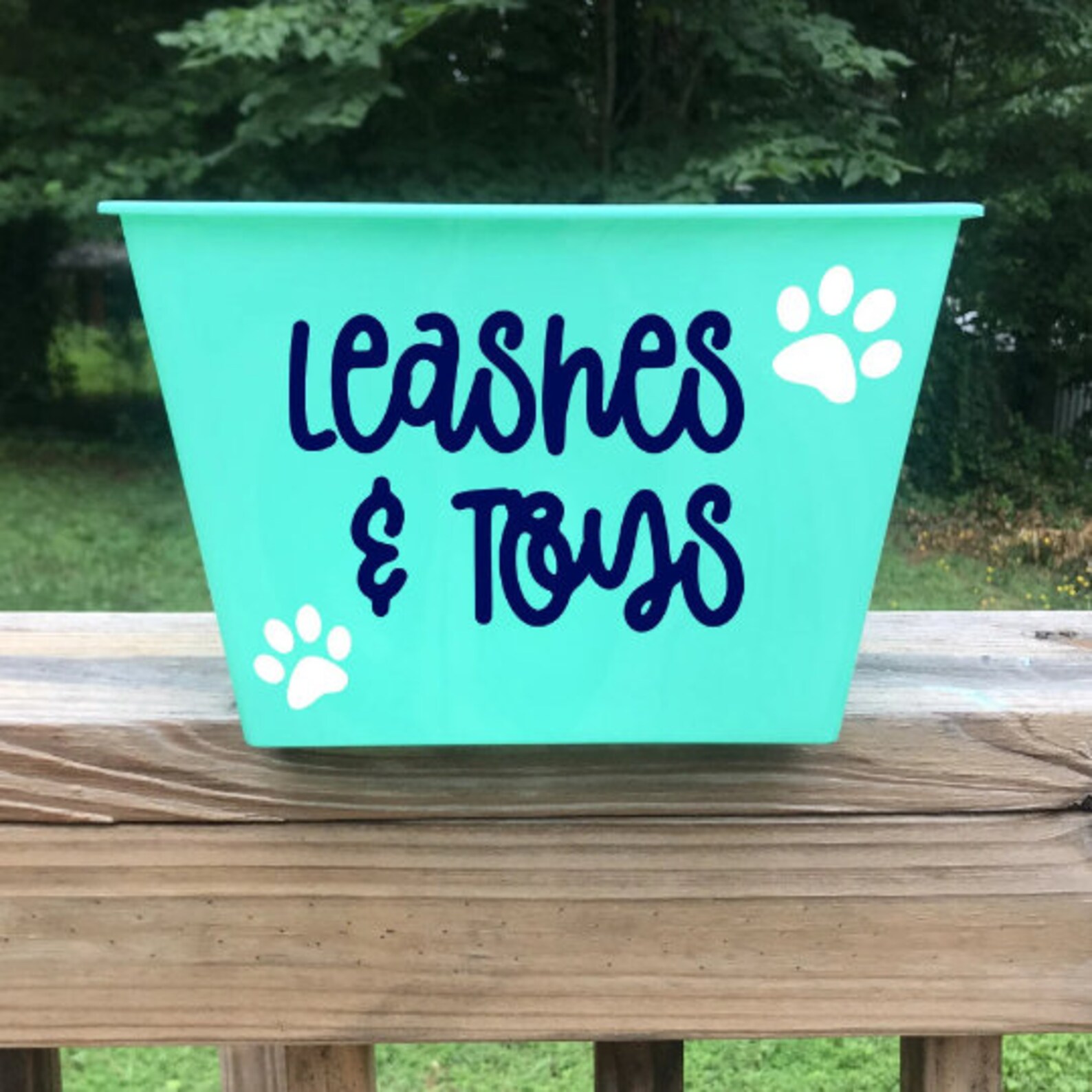 Leashes and Toys Bucket Dog Storage Container Pet Storage Etsy