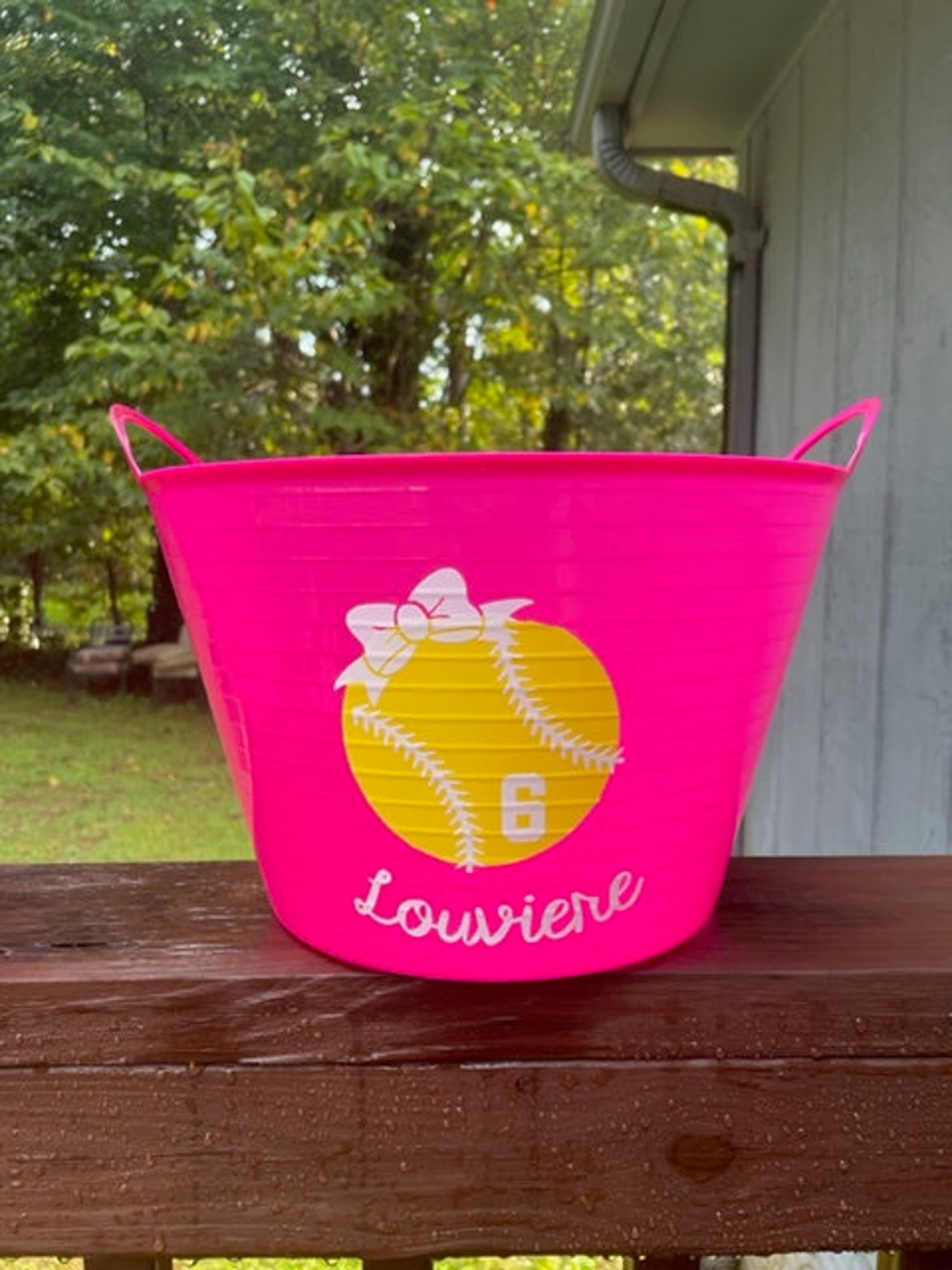 Softball Team Dugout Buckets Team Buckets Softball Etsy