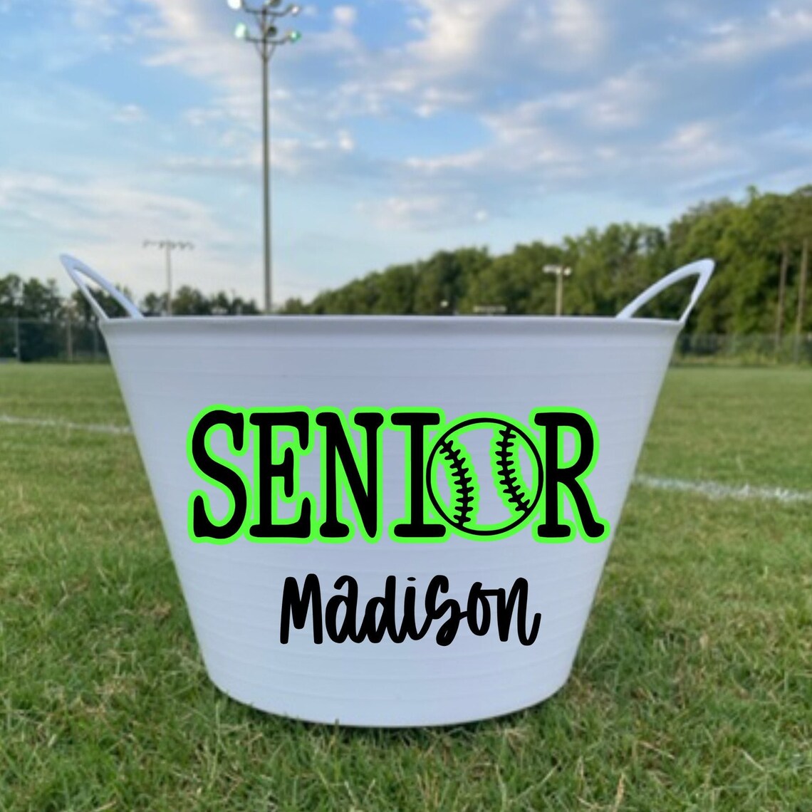 Senior Softball Team Dugout Buckets Team Buckets Softball Etsy