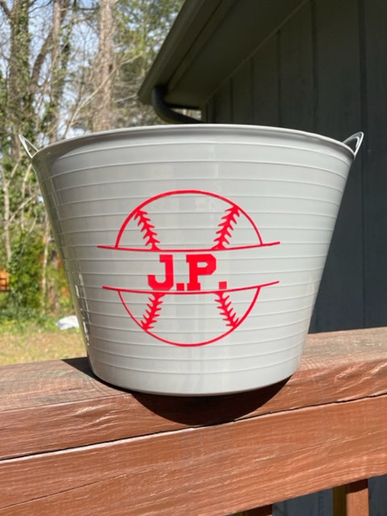 Baseball Team Dugout Buckets Team Buckets Baseball Etsy
